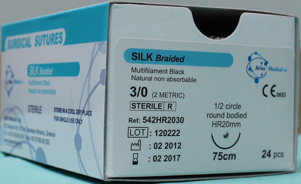 11.100.101 ΡΑΜΜΑ ATLAS SILK 3/0 (Δ&3/8&26mm) No542DS2630